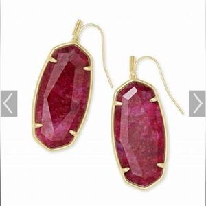 Kendra Scott Raspberry Labradorite Elle Faceted Earrings